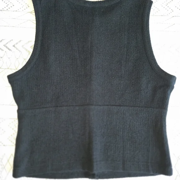 Madewell Black Sleeveless Button-Up Top - Picture 5 of 5